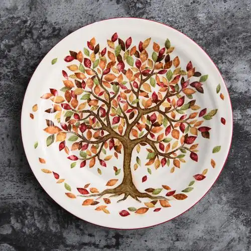 外贸出口陶瓷餐具西餐盘子点心水果果盘装饰挂盘盘