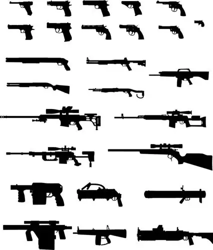 各种枪械武器矢量素材