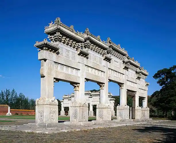 清西陵牌坊图片_清西陵牌坊高清图片_全景视觉