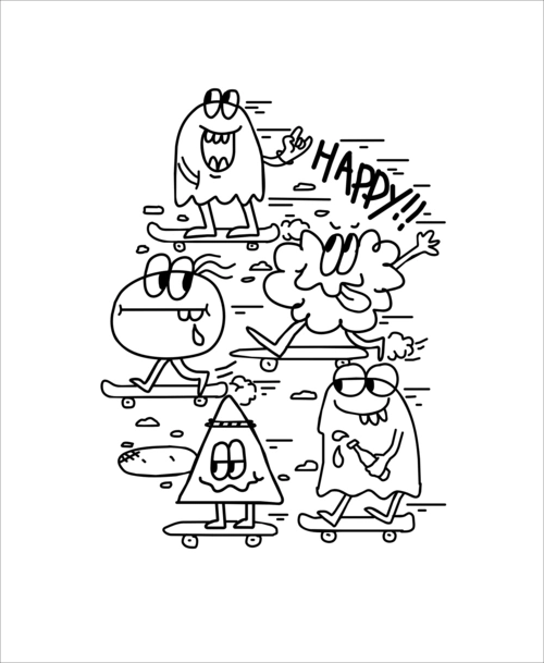 原创作品:简约涂鸦