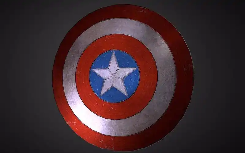 二维线转换教程—漫威"复仇者联盟3"美队盾牌全流程案例制作(max阶段)