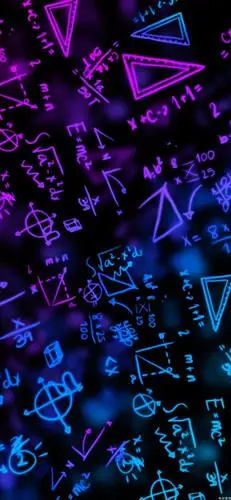 最近收藏 个性科学公式全面屏手机高清壁纸