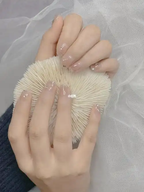 网红爆款渐变爆闪钻石美甲