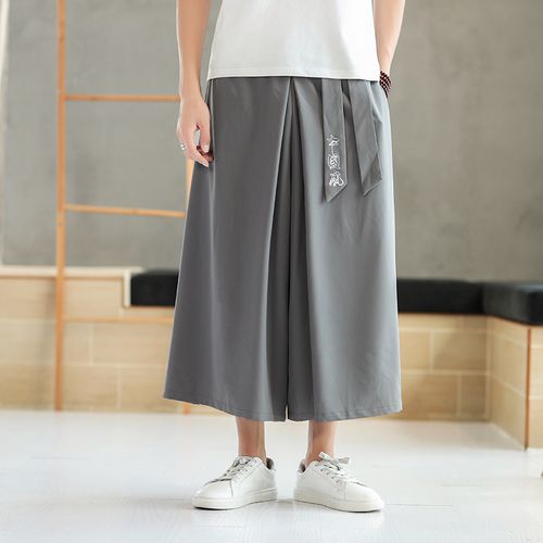 男士四季休闲裙裤发型师工装演出服情侣校园文艺舞台职业装围裙已售51