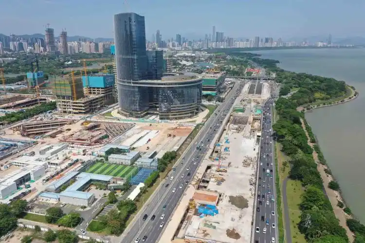 视频 图集 | 航拍深圳湾超级总部基地建设现场