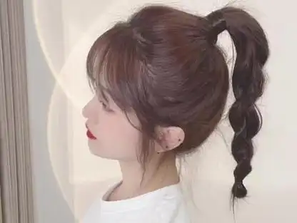 元气少女高马尾,不勒头皮7815巨减龄!