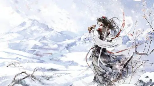 血色离殇伤感古风帅哥美女图