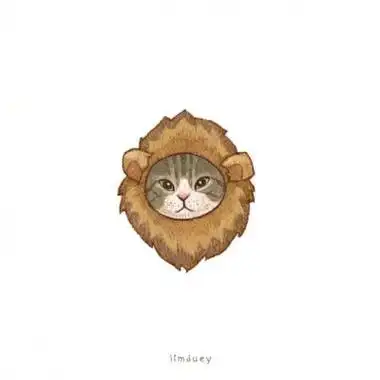 高清好看的q版萌图猫头像(16张)