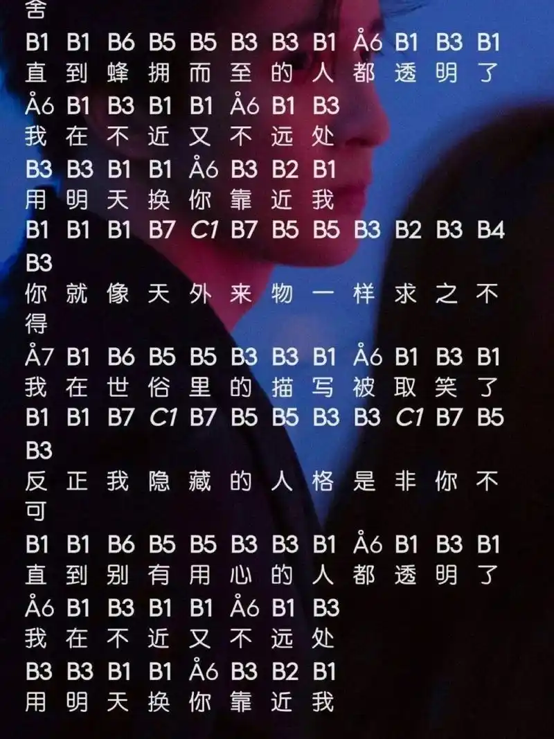 sky光遇琴谱 天外来物 你就像天外来物一样求之不得.