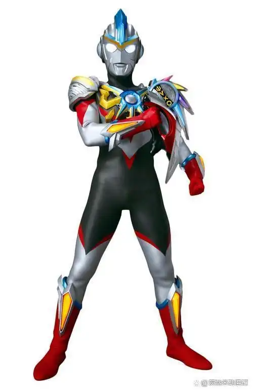 银河奥特曼和艾克斯奥特曼的力量,这个形态首次登场在超级欧布格斗中