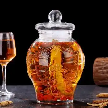 泡酒玻璃瓶带龙头5斤10斤密封泡酒罐泡酒专用酒瓶瓶药酒酒缸定制品5斤