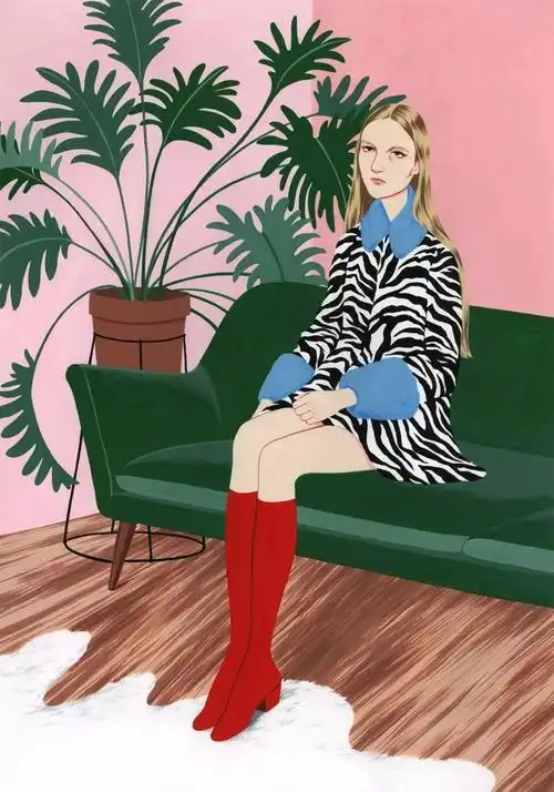 美国插画家bijoukarman描绘时尚强大独立的女性