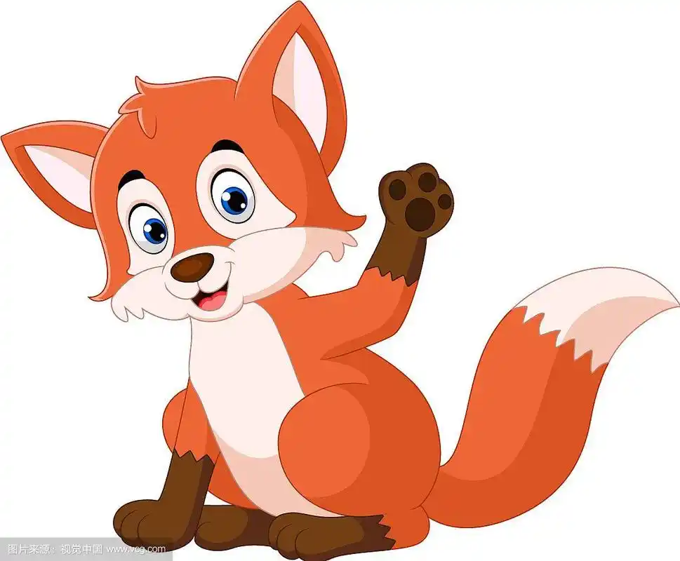卡通可爱的狐狸