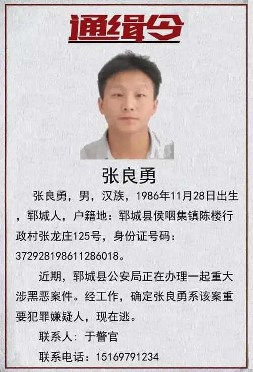 【通缉令】菏泽警方公开悬赏通缉20名涉黑在逃人员,看到速报警!