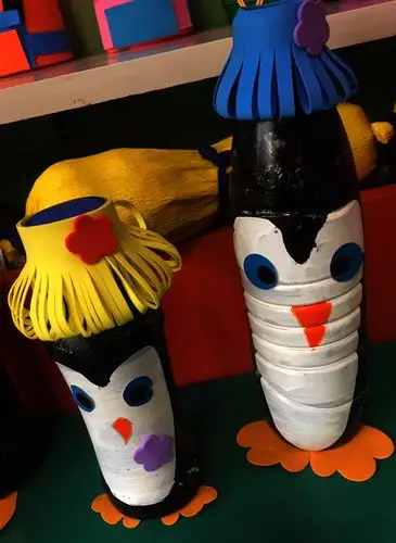 瓶子变变变!北塔幼儿园教师手工作品展