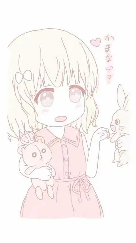 动漫少女心女孩简笔画q版