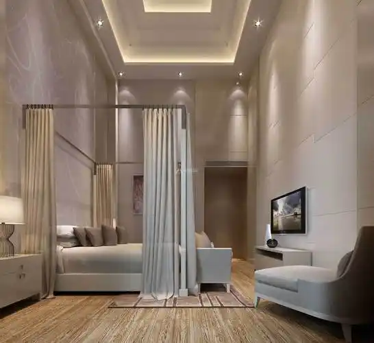 简约风格装修卧室隔断效果图