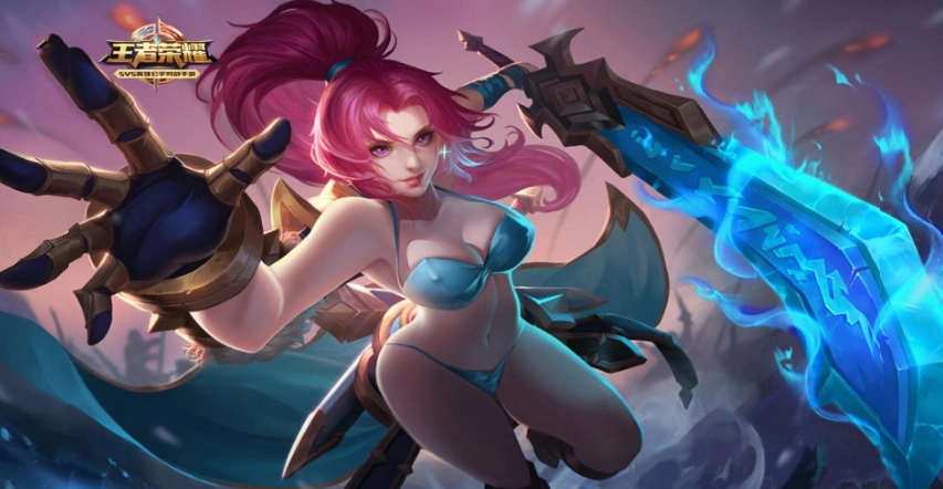 姐来展示高端操作王者荣耀花木兰魔改去衣图分享