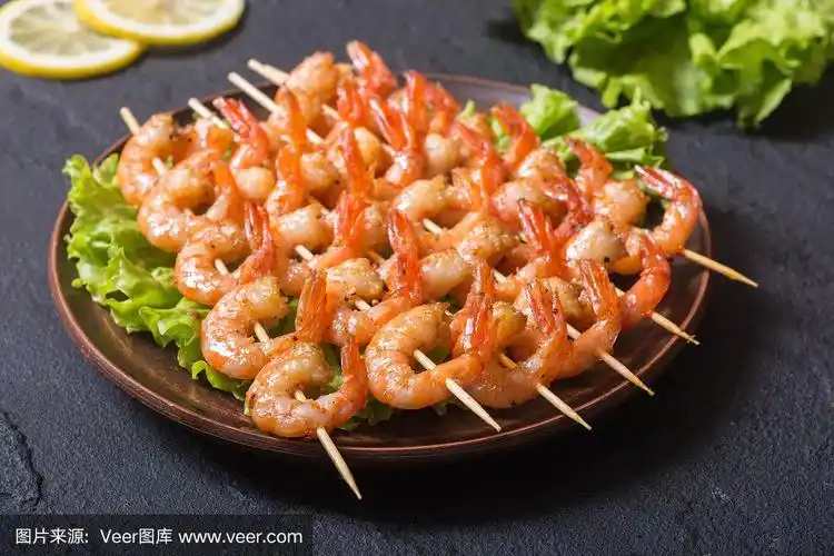 烤虾串
