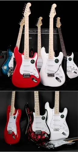 名森minsine电吉他单摇st电子吉它套装专业级初学者入门电吉他_不打折