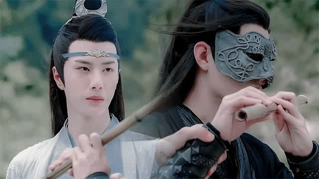 博君一肖肖战王一博忘羡陈情令小心翼翼爱着你～动图 cr一只彩虹琳