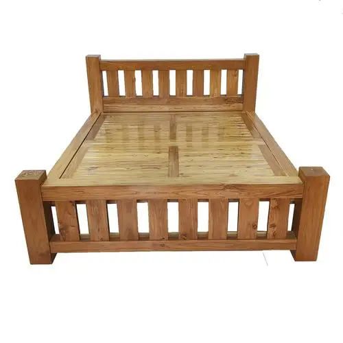 榆木双人床实木框架单人宿舍旅馆家用经济型超重实木床