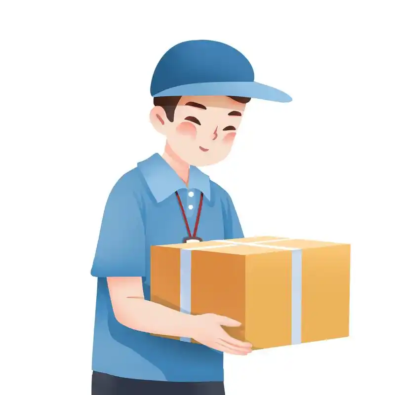 快递送货员图片
