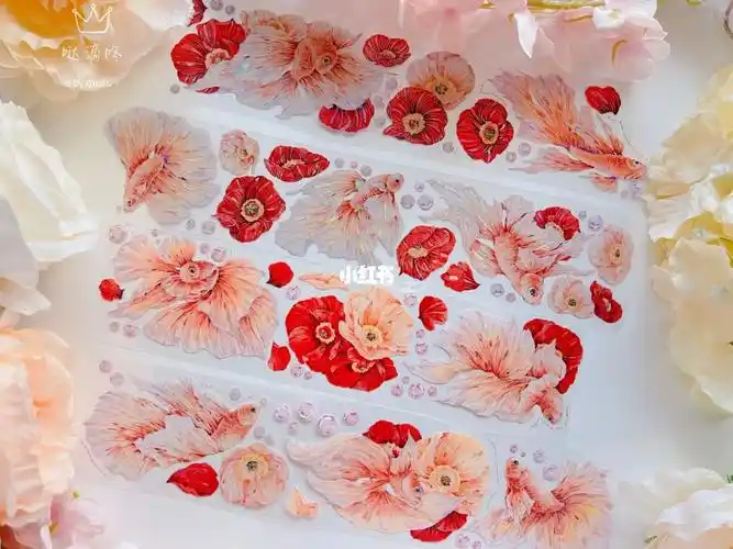 大鱼海棠感的胶带呀～贝壳光真的让鱼鱼金鳞闪闪喜欢这款胶带的宝贝