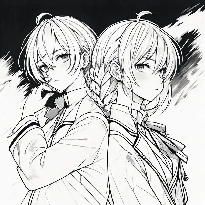 96高清黑白动漫头像精选9815