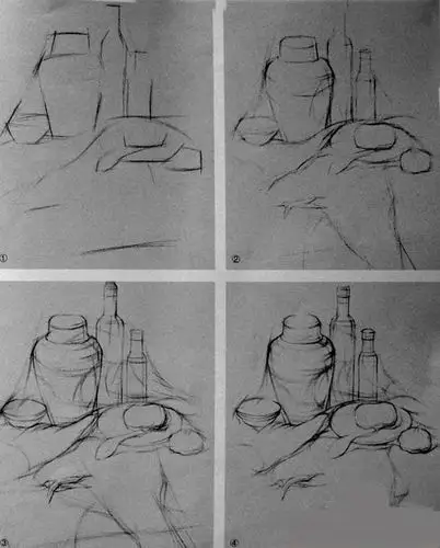 静物素描写生图文教程步骤详解