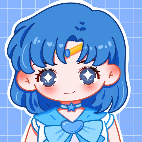 美少女战士q版头像女生五黑头像