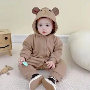 外套0一1岁男女宝宝恐龙连体衣春秋外穿可爱超萌幼儿衣服3人付款79