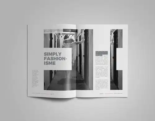 专题杂志排版设计indesign模板 indesign magazine template 素材奇奇