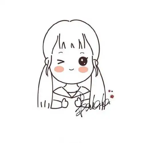 27张简笔画人物女孩可爱,q版动漫人物简笔画