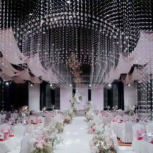 直击少女心91超甜粉白色韩式婚礼布置