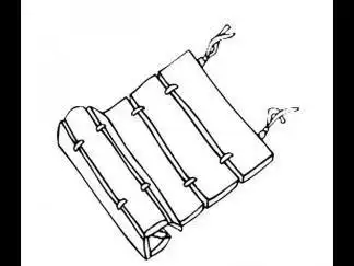 竹简的简笔画步骤