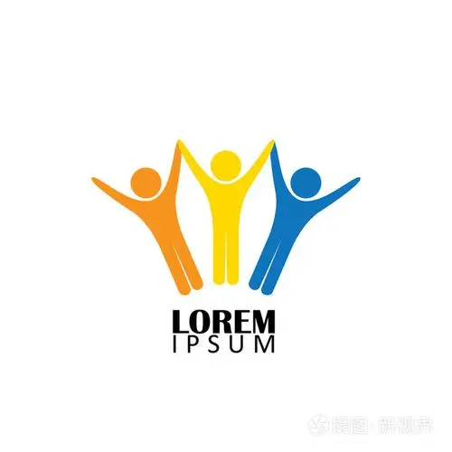 快乐的朋友在一起的概念矢量图标