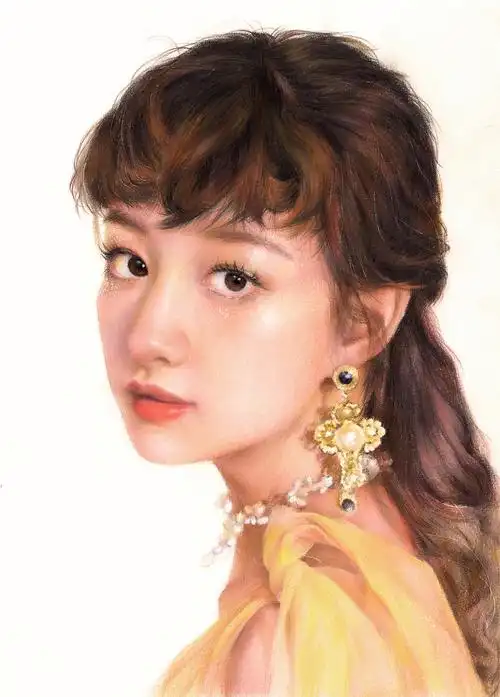 彩铅写实人像