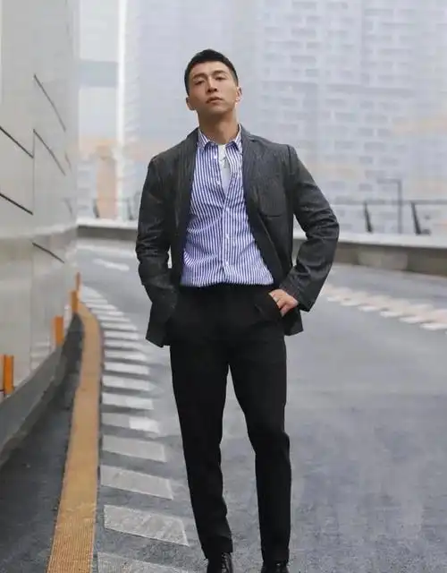 建议中年男人衣不带毛裤不过踝穿搭色不过三不油腻更气质