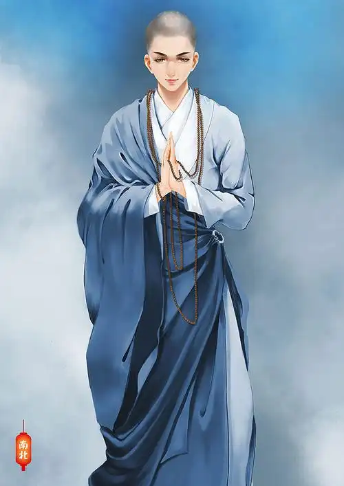 古风小和尚立绘