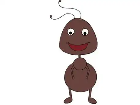 卡通蚂蚁简笔画的画法步骤教程及图片大全,简笔画图片