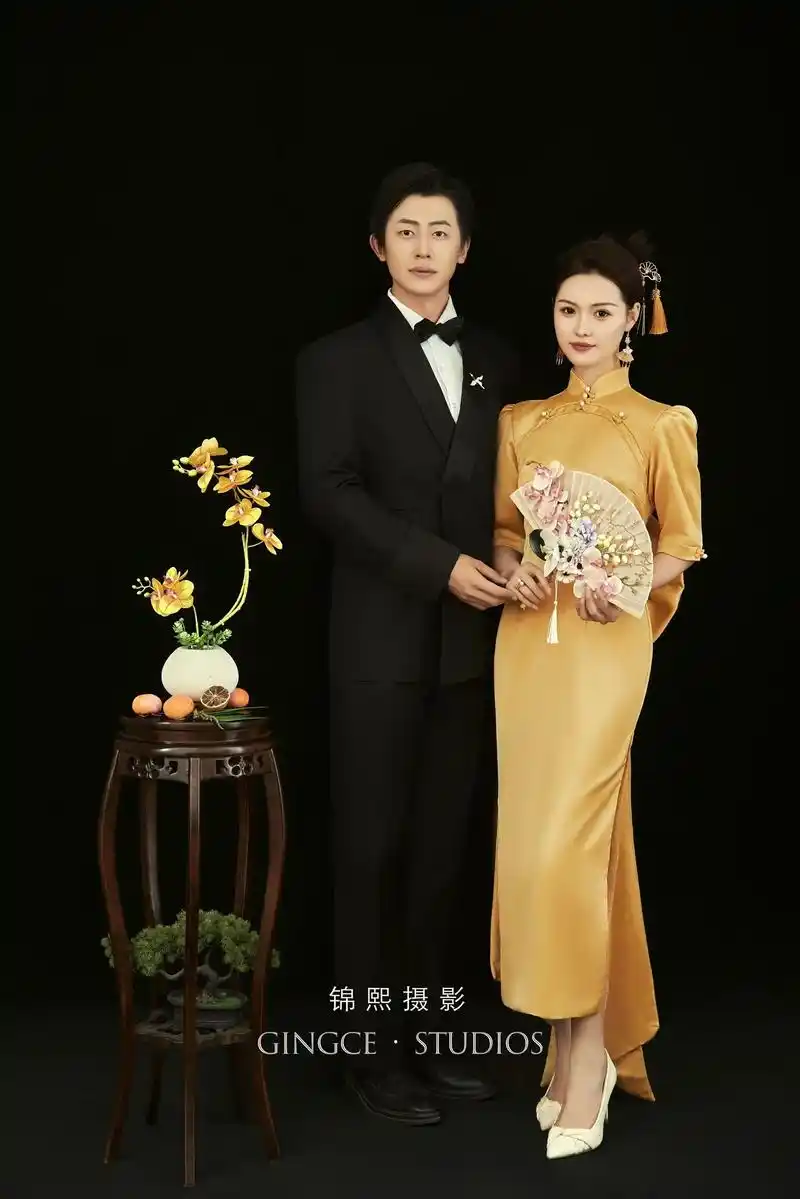 中式旗袍婚纱照|银川婚纱摄影工作室