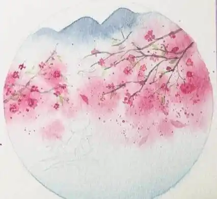 春分水彩画春的水彩画