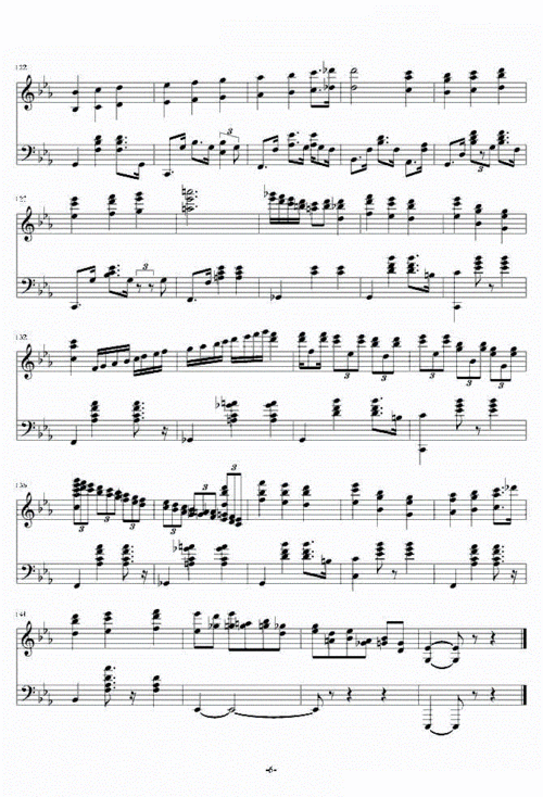 magic waltz原版琴谱6 钢琴谱 五线谱