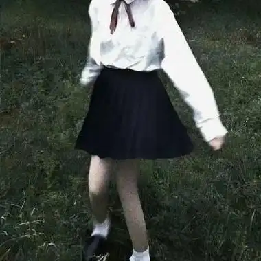 超可爱甜美的jk部位女头合集 不露脸百褶裙校园风少女感头像女_女生