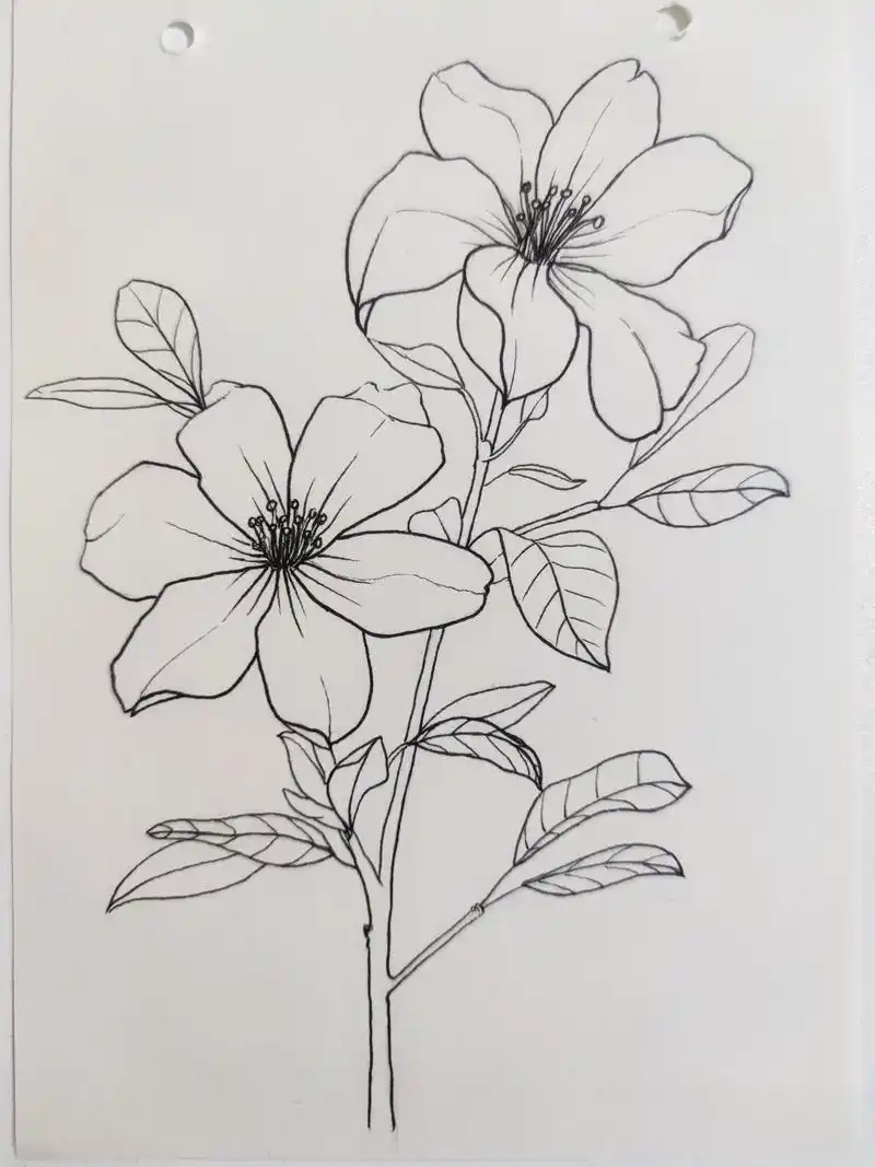 每日一画「茉莉花」