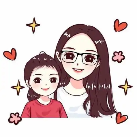 妈妈女儿微信头像卡通 卡通头像图片大全 -【爱个性】