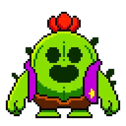 10原创作品插画像素画荒野乱斗游戏人物插画david喂喂喂新年87david喂