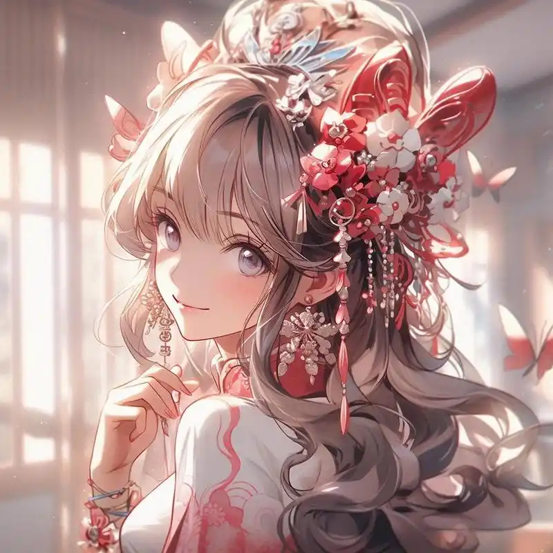 头像系列2丨漂亮的二次元仙女93 生活如此美好,忧伤总会逃掉,既然