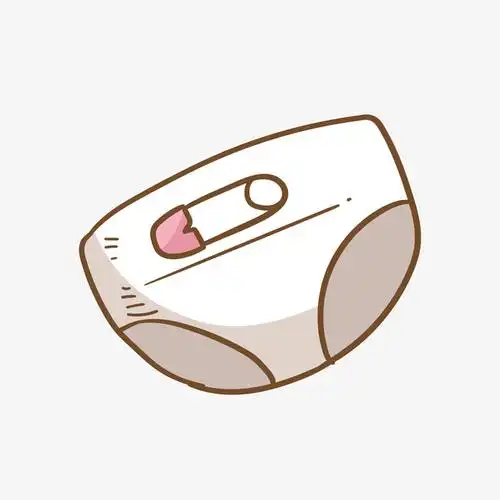 卡通宝宝的尿不湿免抠素材